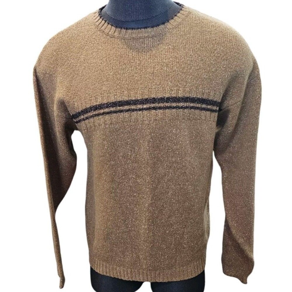 Columbia Rag Sweater Large Brown Mens